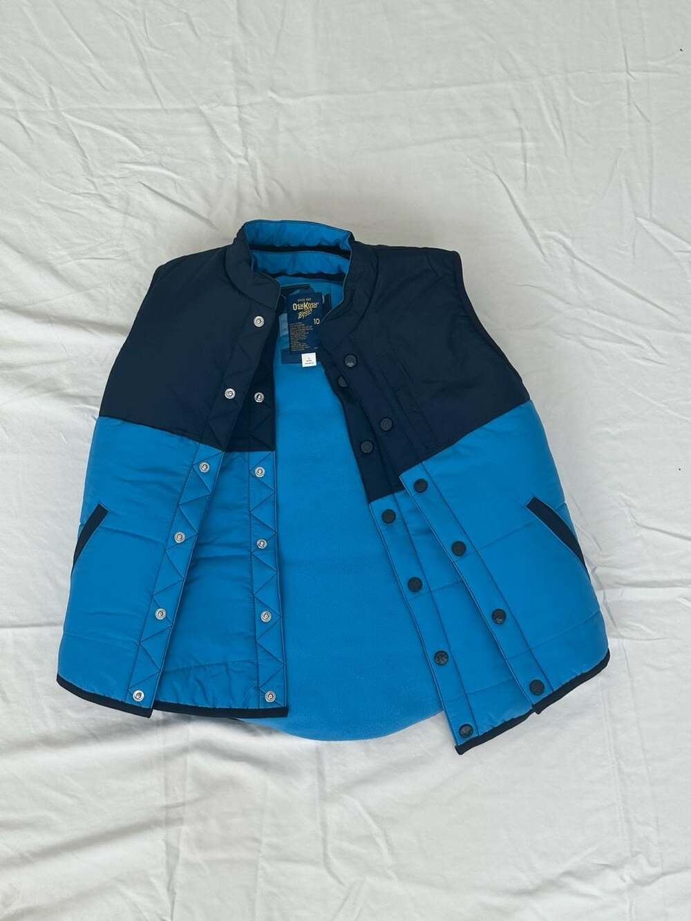 OshKosh B'Gosh Quilted Puffer Vest Size 10 Blue